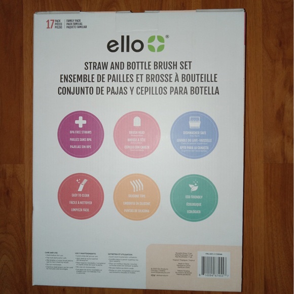 Ello 17 piece straw and bottle brush set - Picture 4 of 4